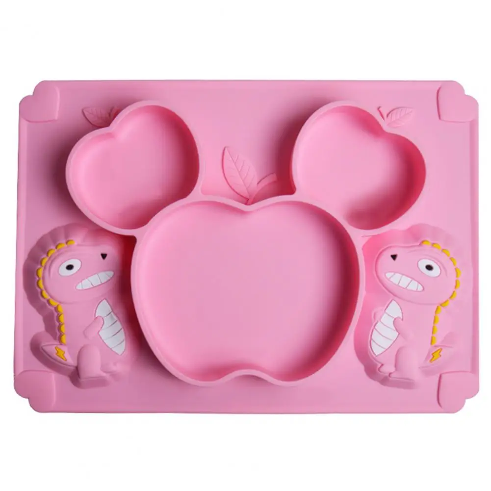 

Portable Baby Bowl Ultralight Children Plate Smooth Silicone Strong Suction Cup Food Supplement Bowl Anti-drop