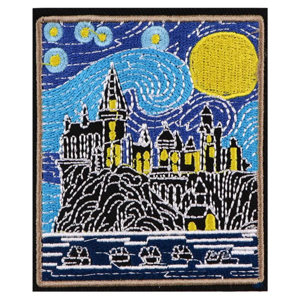 Картина маслом в виде пейзажа значки манга нашивка сделай сам для одежды шляпы