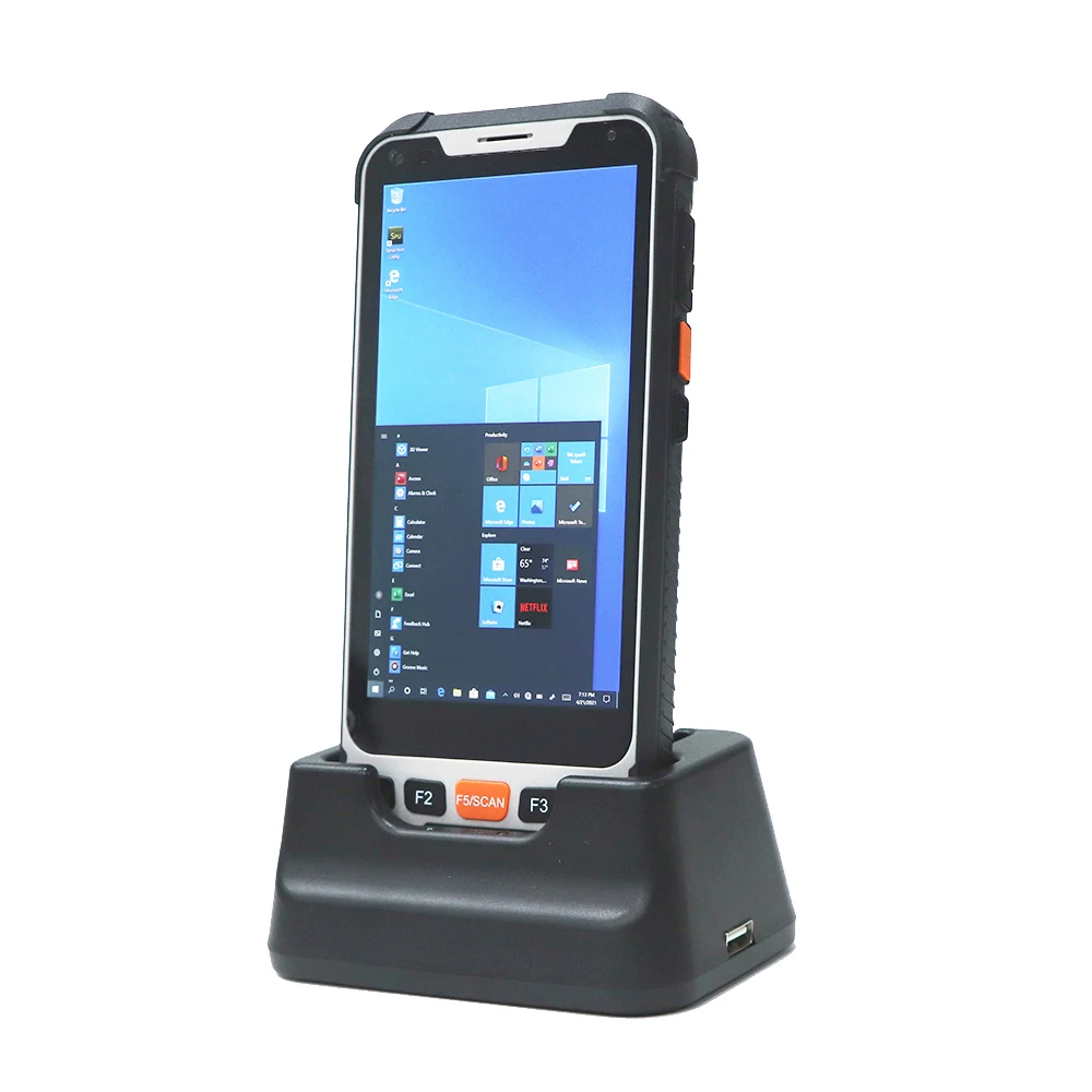 

5,5 дюймов Cherry Trail Z8350 4 Гб + 64 ГБ, промышленный телефон, Windows, ручной логистический КПК-сканер