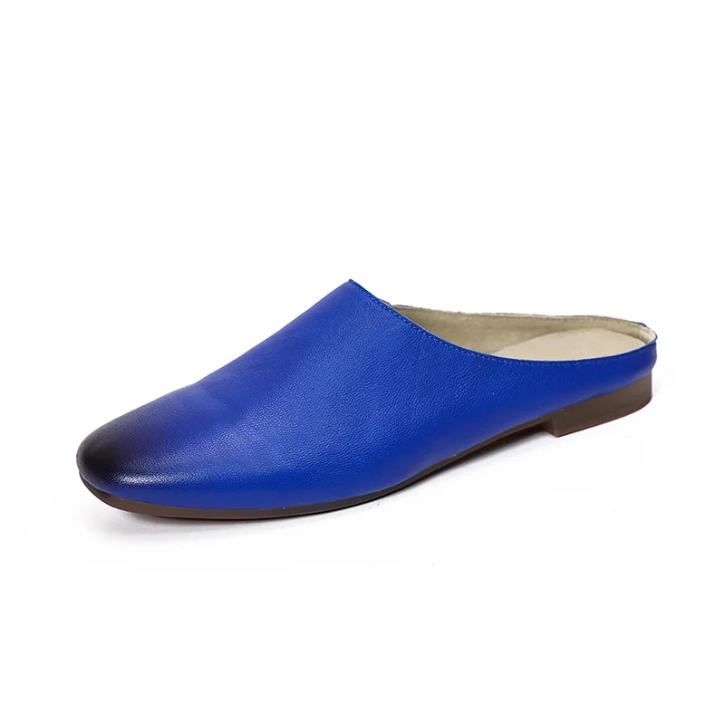 

Women's Outdoor Slippers Flat-bottomed Mule Korean Style Muller Fashion Shoe Design Casual Shoes Work and Home