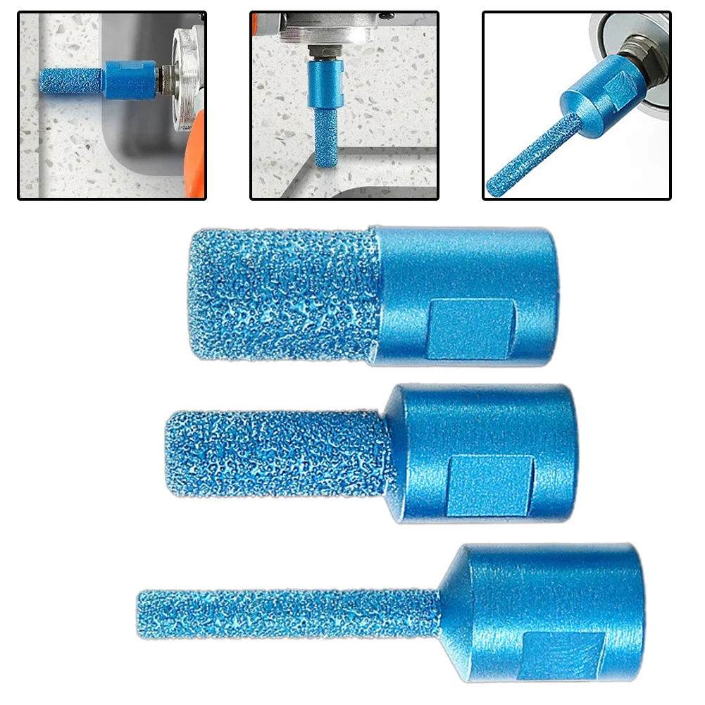 

1Pcs 6/10/15mm Diameter M10 Thread Vaccum Brazed Diamond Finger Bit Milling Cutter For Drilling Grinding Ceramic Tile Stone