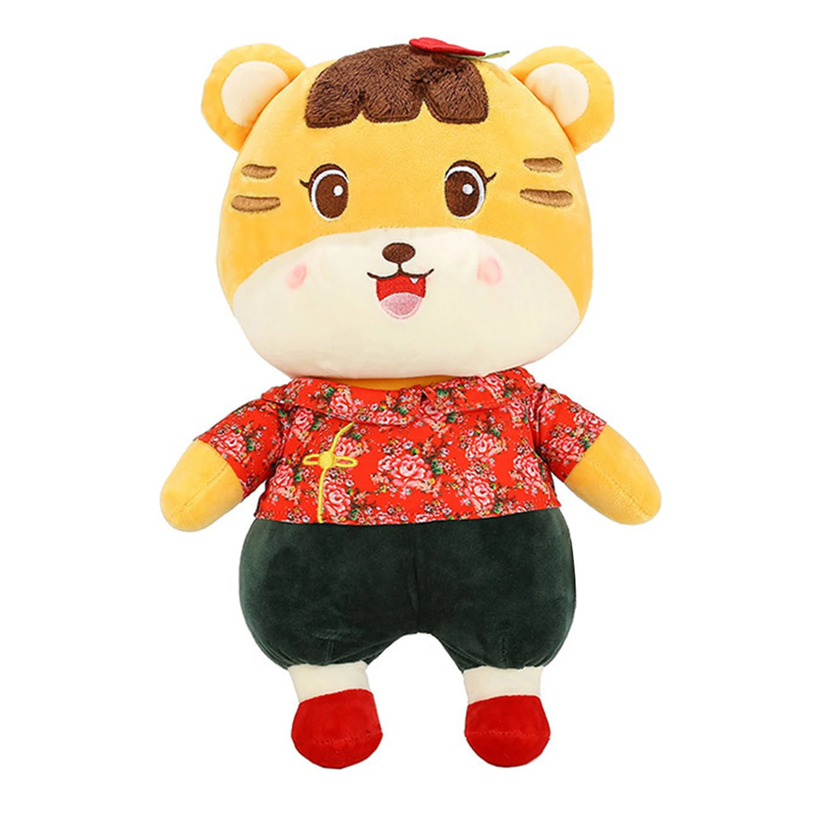 

Plush Stuffed Toys Cartoon Tiger Doll Early Educational Development Toy