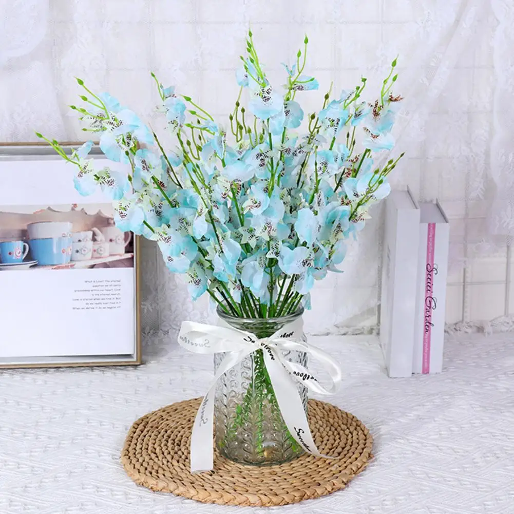 Искусственные цветы реалистичные искусственные орхидеи яркие цветочные для