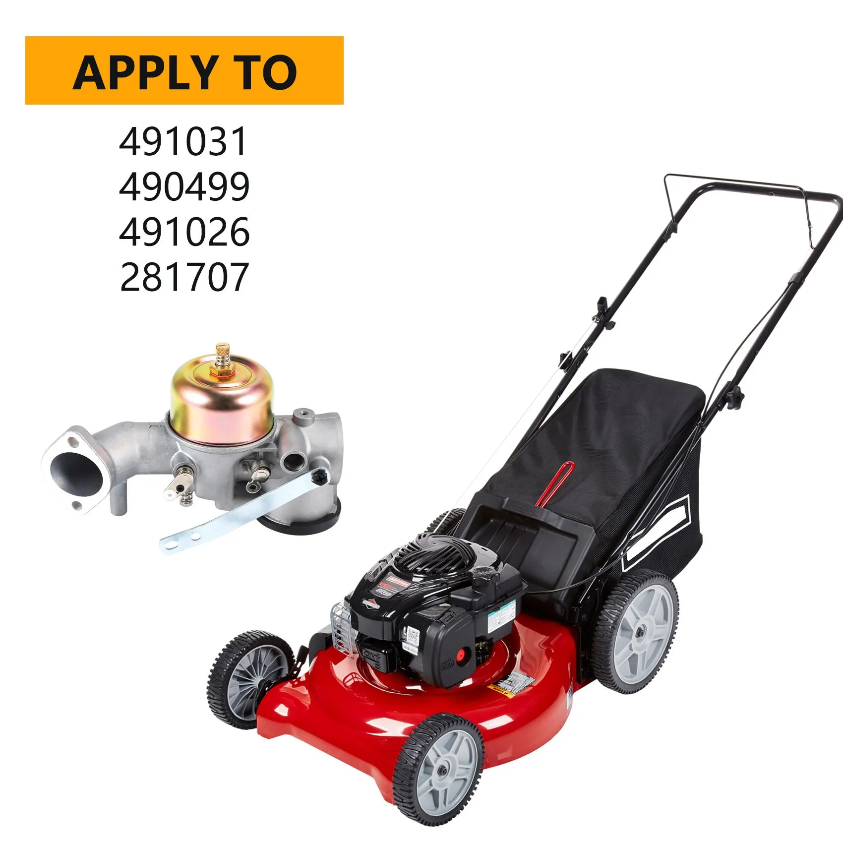 Карбюратор с прокладкой ДЛЯ Briggs &amp Stratton 491031 490499 491026 281707 12Hp карбюратор двигателя