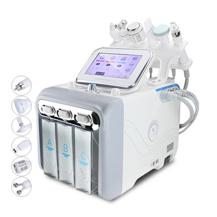 

h2o2 small bubble beauty machine instrument 6 in 1 oxygen water dermabrasion for salon