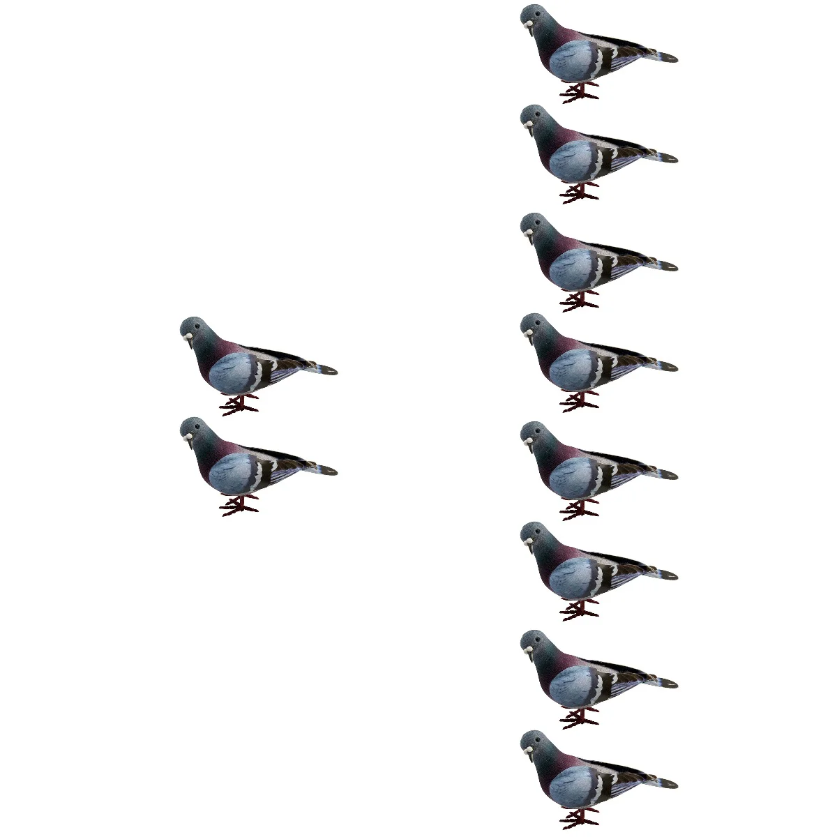 

Birds Bird Fake Ornaments Pigeon Ornamentgarden Dove Decor Doves Landscapefoam Craft Figures Tree Christmas Home Outside Diy