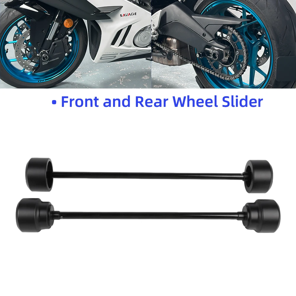 

2025 675NK SR675 ползунок оси колеса рама аварийные ползунки для CFMOTO 675SS 675SR 675SR-R NK675 675 SR/NK/SS/SRR защита обтекателя