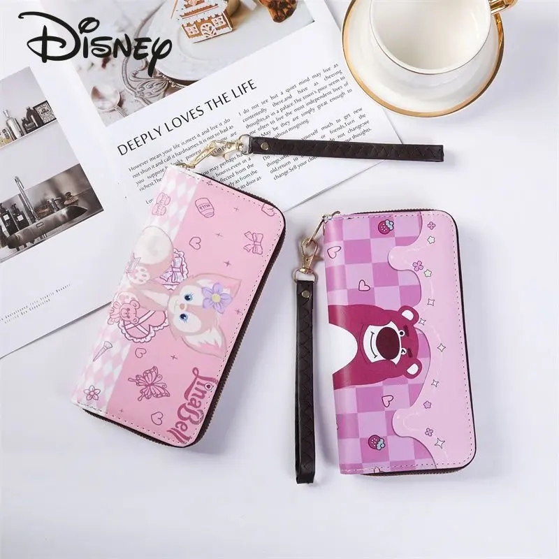 Disney New Wallet Long Zipper Mobile Bag Fashion High Quality Women's Handbag Multi-functional Storage Shopping Zero Wallet