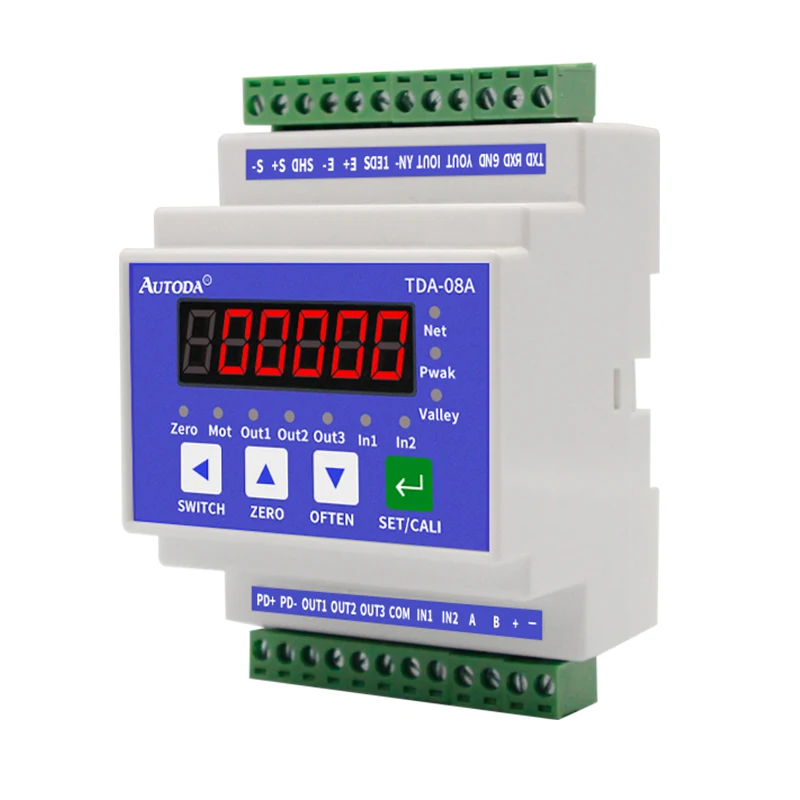 TDA08 High precision guide rail type weight transmitter instrument weighing signal amplifier weighing module