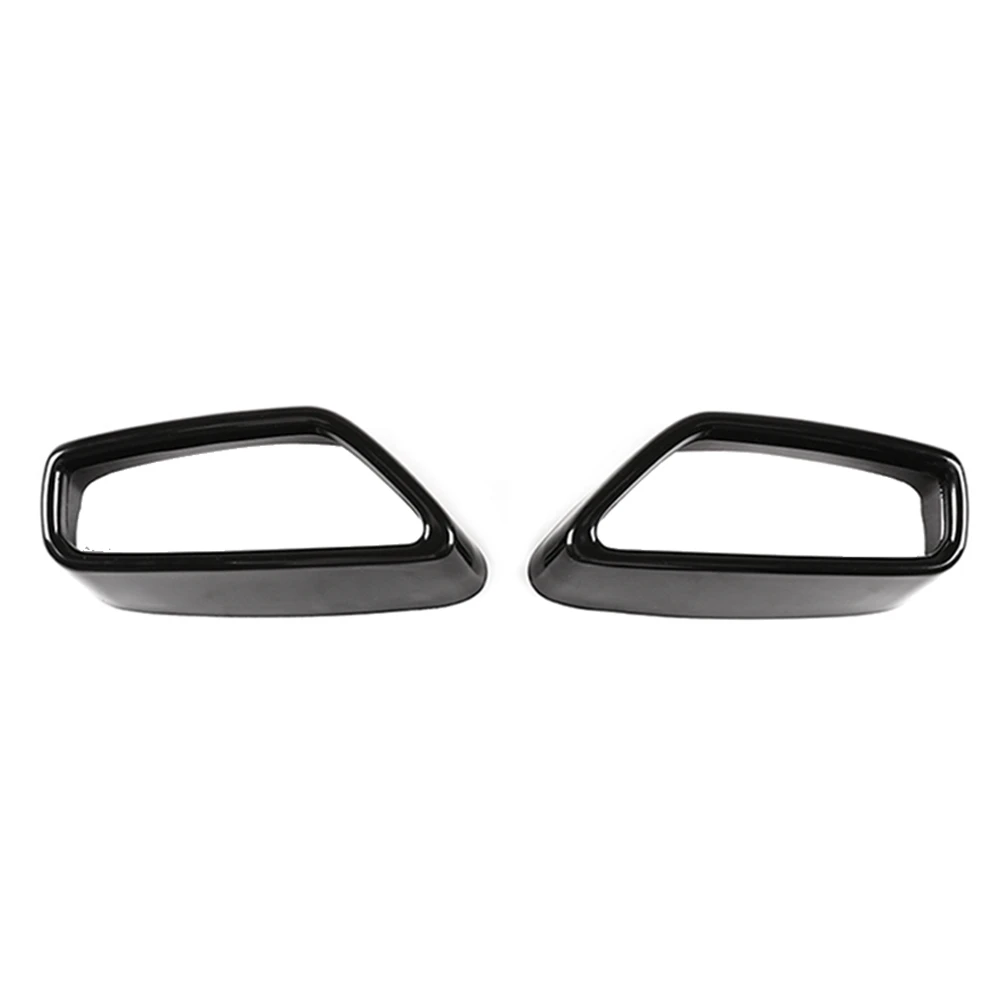 

Car Tail Throat Decorative Frame Tail Muffler Exhaust Pipe Output Cover for-BMW 5 Series G30 G38 2018-2021 Black