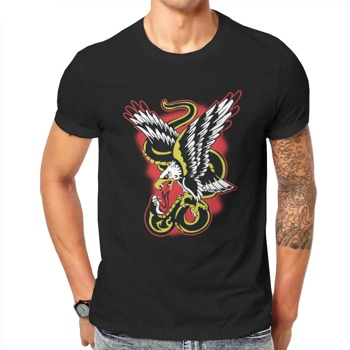 

Wholesale Eagle Fang Karate Crazy Eagle Fly Pink Summer Vintage Public Mens Clothes 124651