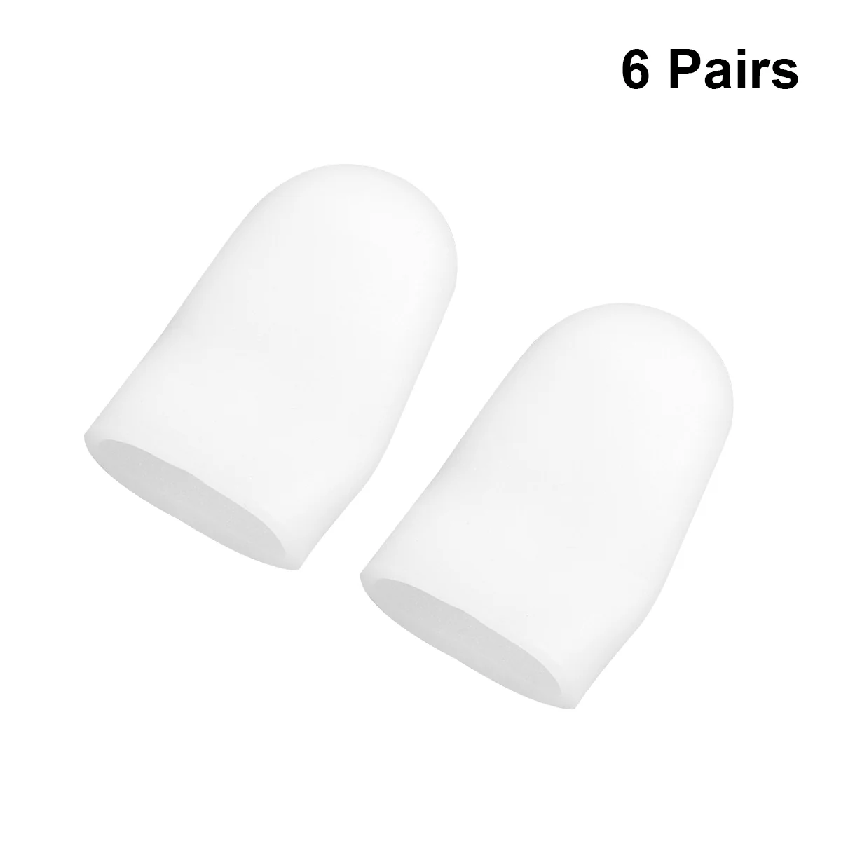 12 шт. защитные накладки на пальцы под обувью гелевые кукурузы медицинские чехлы