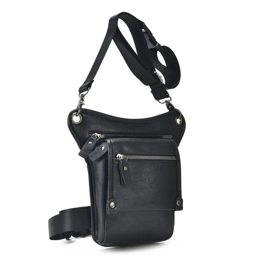 Vintage Waist Pack Drop Leg Bag for Men Women Leather  Belt Hip Bum Bag Multi-Purpose Motorcycle Bike Outdoor Hiking Hip Packet