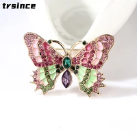 retro color enamel butterfly brooch woman exquisite clothes accessories brooches party gift anime badges