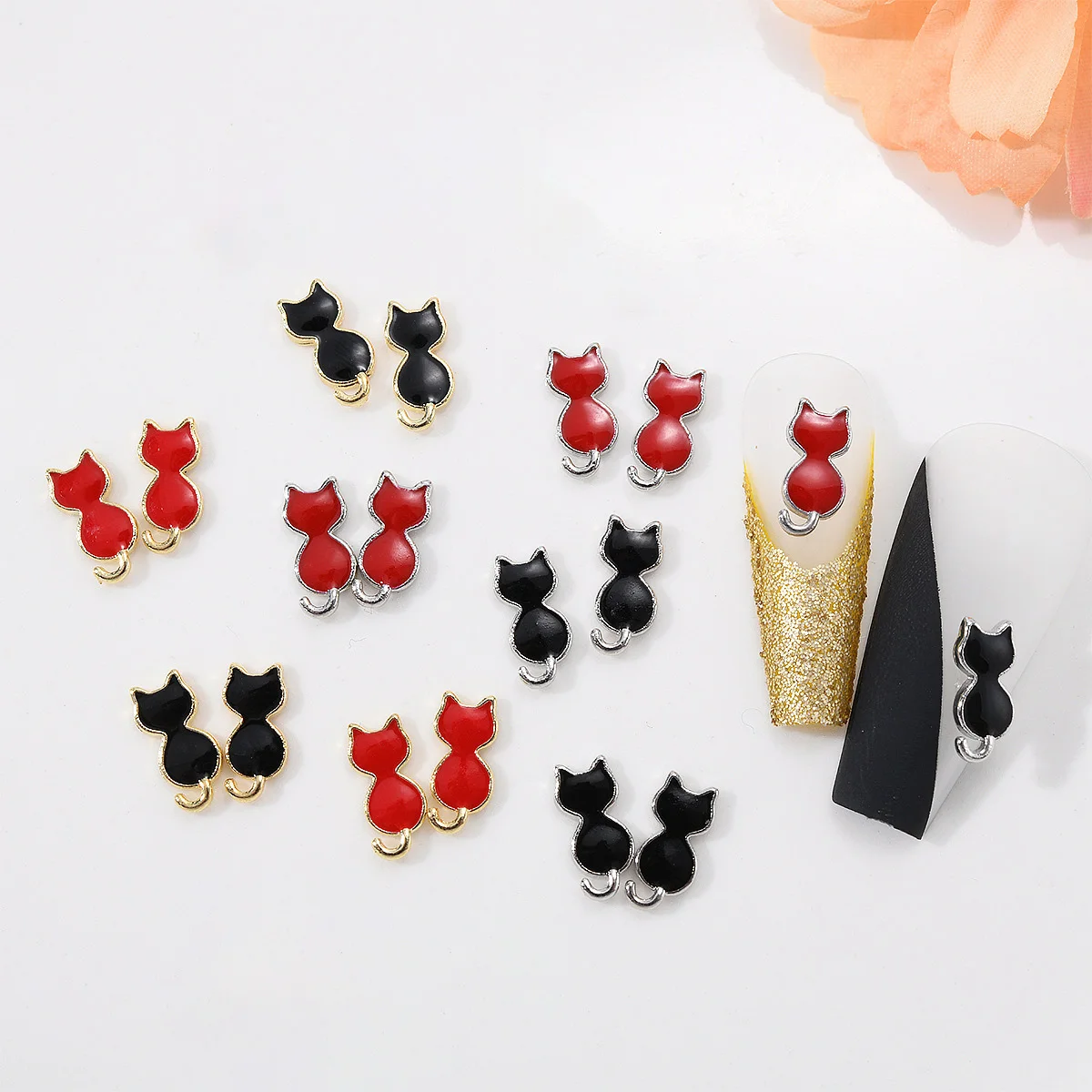 10 шт. металлические аксессуары для маникюра 4 5 х10 мм