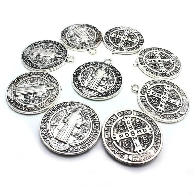 Кулоны Бенедикта из металла 10 шт.