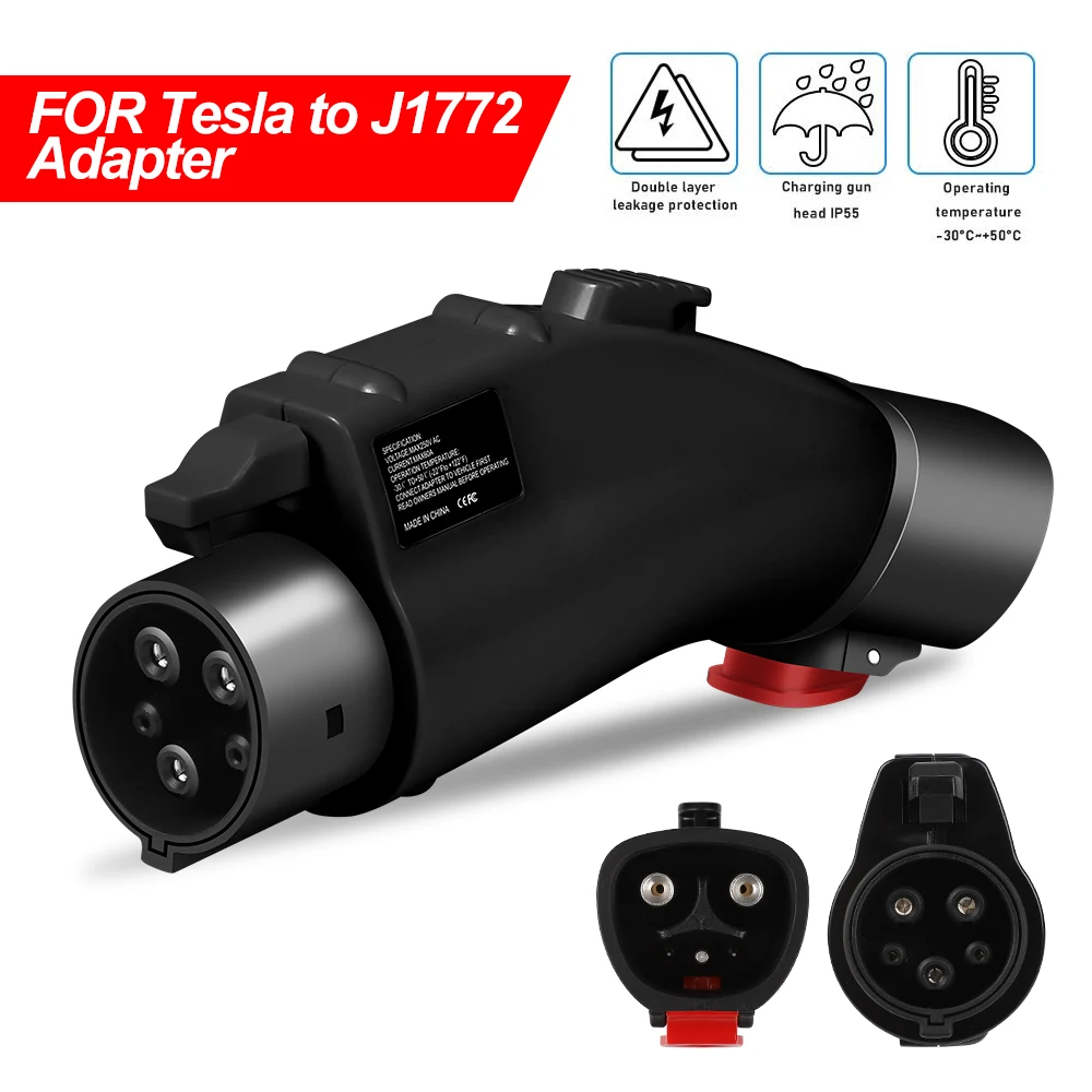 

EV Adapter for Type 1 to TESLA Convertor J1772 to Tesla EVSE Charger Connector for Model S X Y 3 Electric Car Accessories
