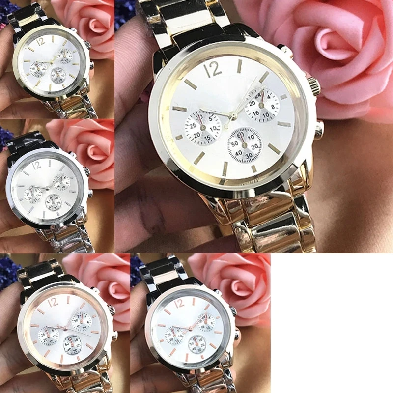 

RLLEN Stainless Steel Men Women Couples Quartz Watches Fashion Luxury Jewelry Gift Precision Temperament Original Copy Jewelry