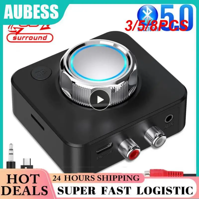 

3/5/8PCS Enioy The Wireless Receiver Good Sound Effect Music Wireless Adapter Two Music Mode Wired Speaker Headphone