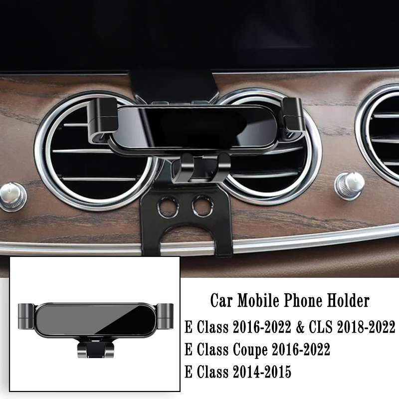 

Metal Car Holder For Mercedes Benz W213 C257 E Class 16-22 Gravity Navigation Bracket Air Outlet Clip Bracket Rotatable Support