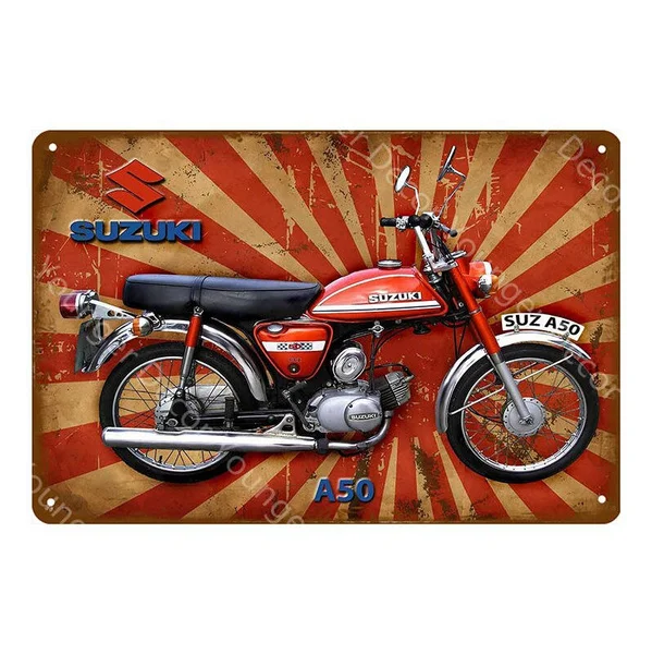 Классические британские мотоциклы BSA велосипедные винтажные плакаты из олова с