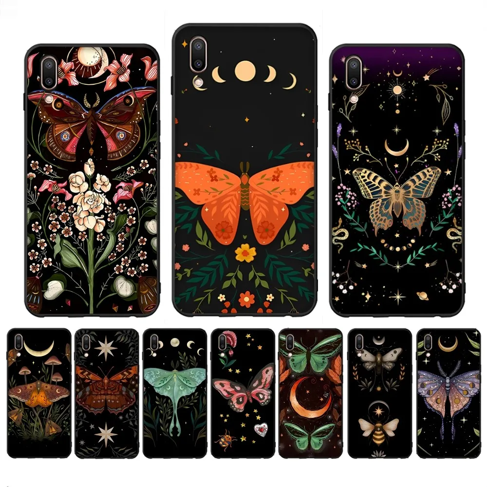 

Forest Magical Moth Thistle Phone Case For Redmi Note 4 X 5 A 6 7 8 T 9 9S 10 11 Pro 11S 11Epro PocoM3pro