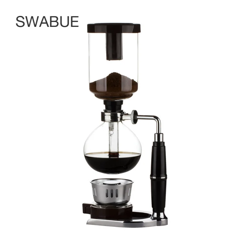 

Swabue Syphone Manual Coffee Maker Machine High Borollicate Glass Espresso Cafe Hand Brewed Tools Household For Kitchen 3/4 Cups
