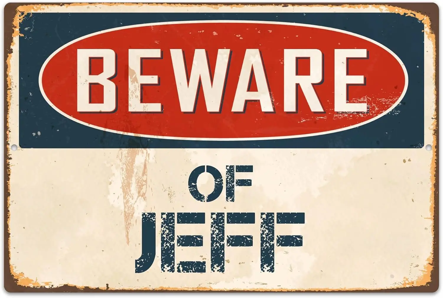 1p наклейкаPirate Beware of Jeff 8 x 12 дюймов винтажный алюминиевый металлический знак в