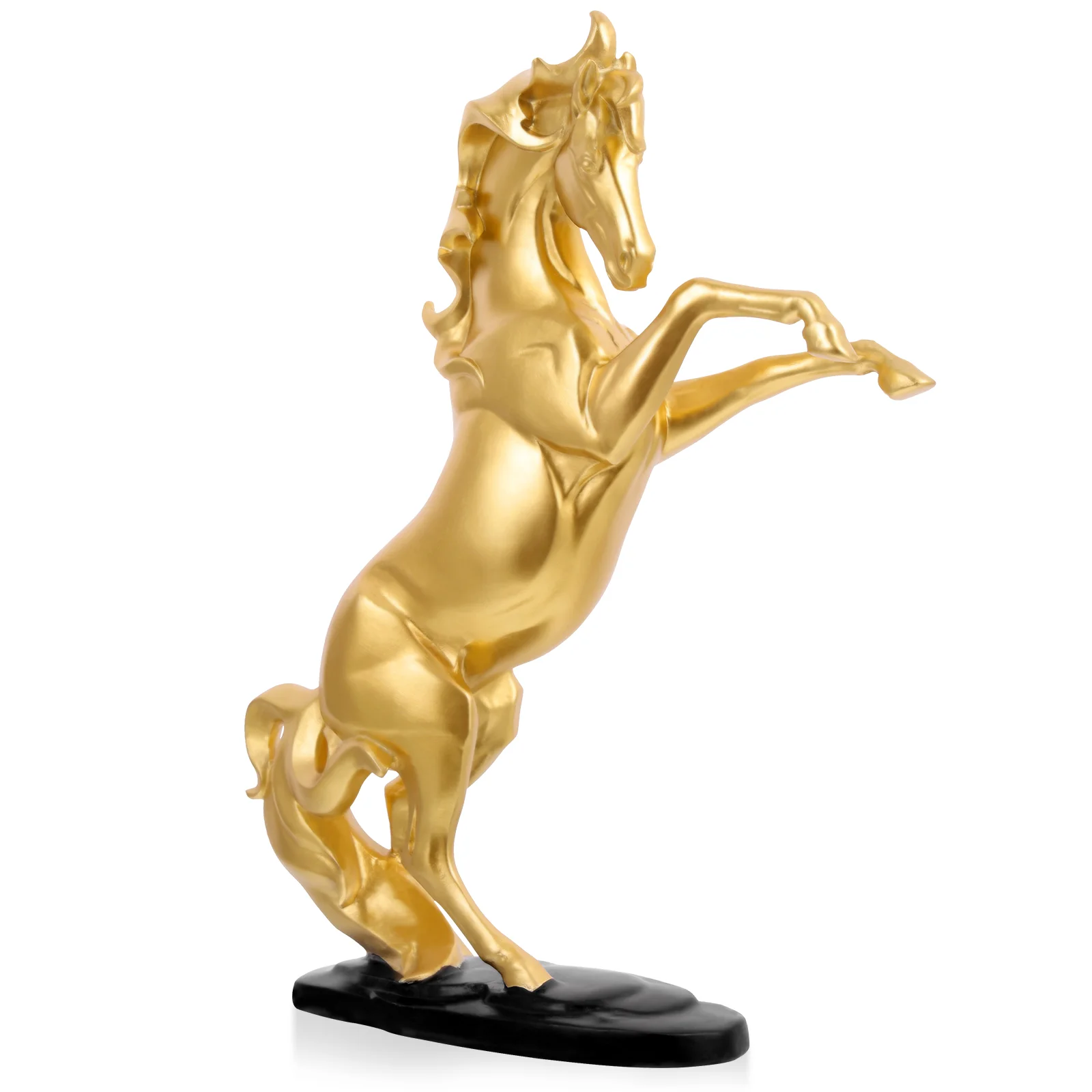 

Horse Statue Figurine Decor Animal Sculpture Chinese Standing Figurines Zodiac Fengshui Ornament Wealth Shui Feng Home Tabletop