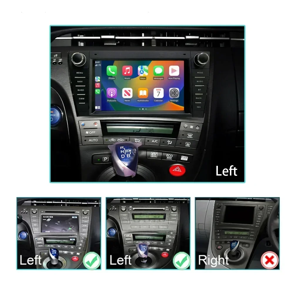 Автомобильный радиоплеер CHSTEK Android 13 Qualcomm для Toyota Prius XW30 LHD 2009-2017 мультимедийный