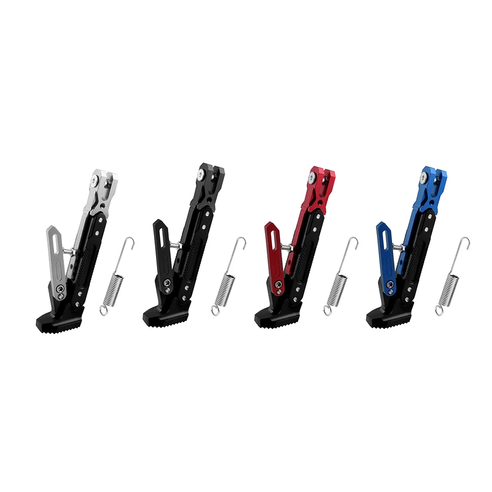 

1Pc Adjustable Motorcycle Side Stand Support Kickstand Foot Bracket Kick Side Bracket Universal CNC Aluminium Alloy Foot Support