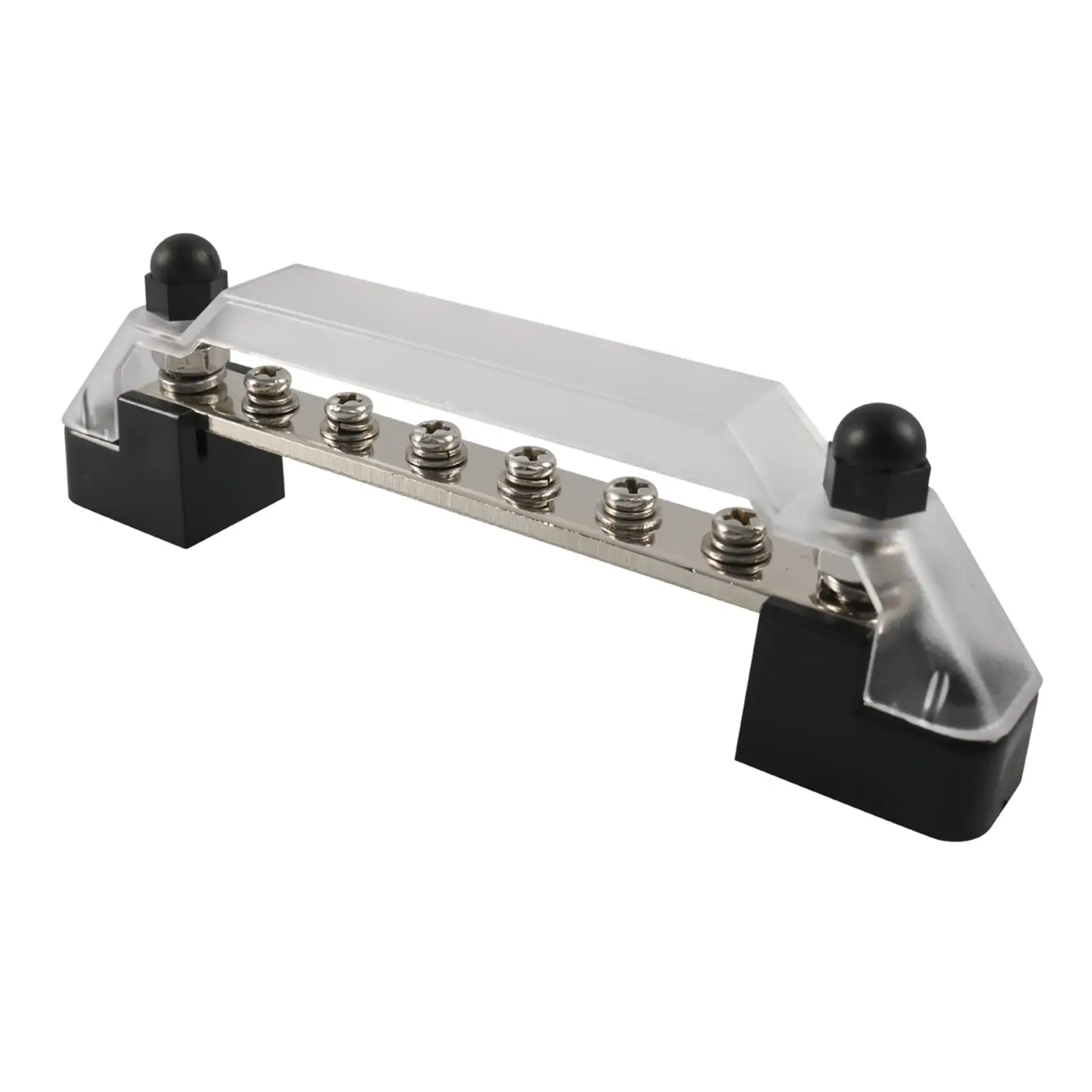 

Power Distribution Terminal Block 2x M6 Posts 6x M4 Terminal Screws 130A AC/150A DC Fit for Vehicles Trailer Boat Auto
