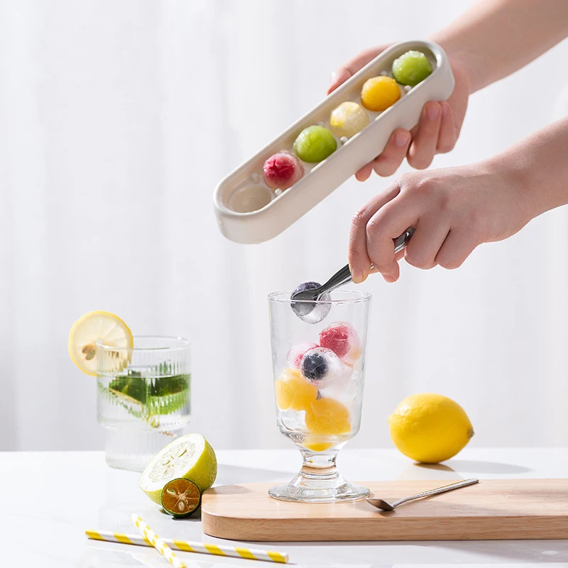 

6 Holes Ice Cream Ice Pops Mold Silicone Ice Tray Ice Lolly Mold Silicone Food Supplement Box Fruit Shake Accessories