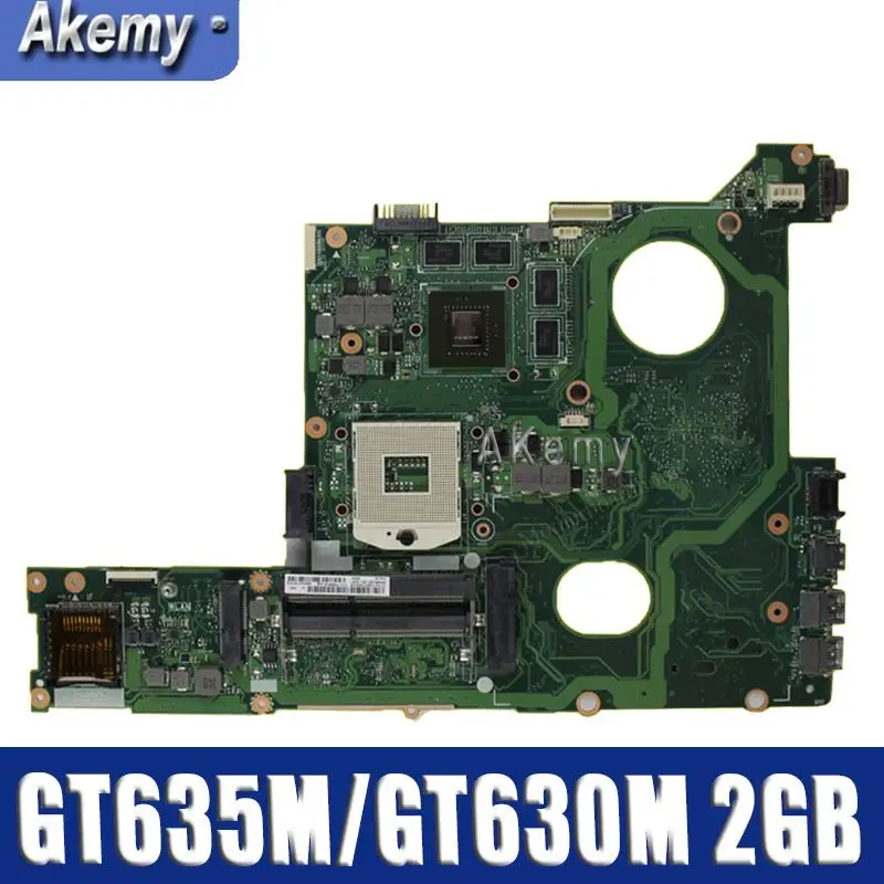 

Akemy N46VJ Laptop motherboard For Asus N46VJ N46VM N46VZ N46VB N46VV N46V Test original mainboard GT635M/GT630M 2GB Graphic
