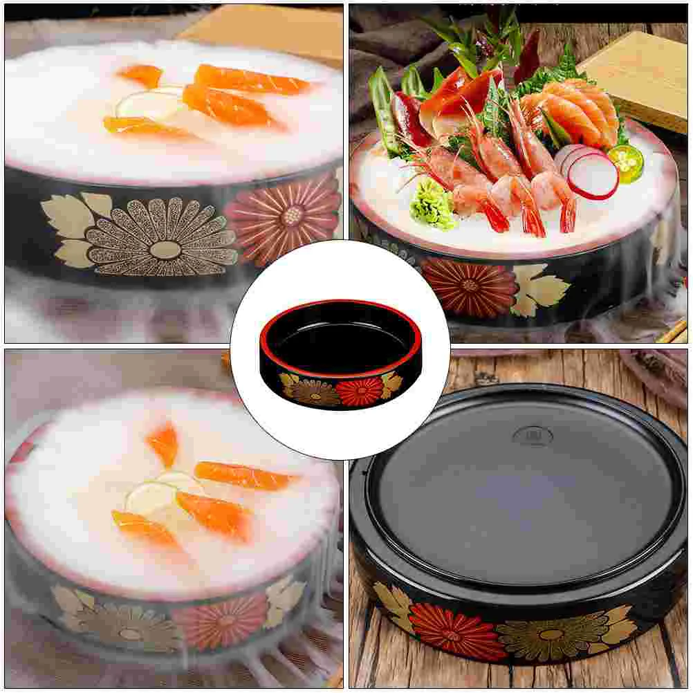 

Sushi Plate Storage Dish Barre Sashimi Creative Food Container Seafood Abs Barrel
