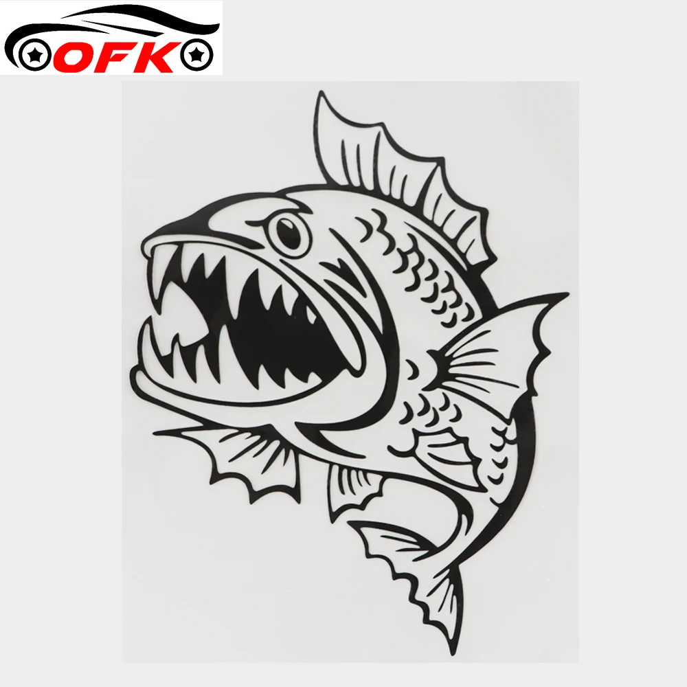 

Автомобильные аксессуары, персональная виниловая наклейка с надписями Fierce Piranhas, 16,7 см * 12,8 см