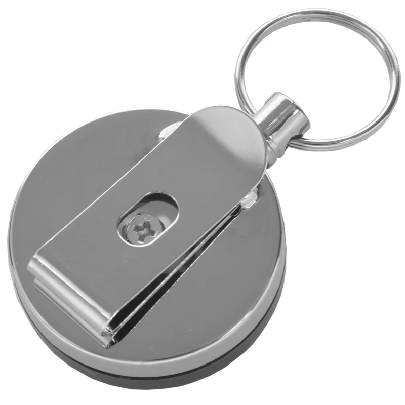 

2Pcs Heavy Duty Retractable Reel Badge ID Holder Belf Clip Nurse Name Card