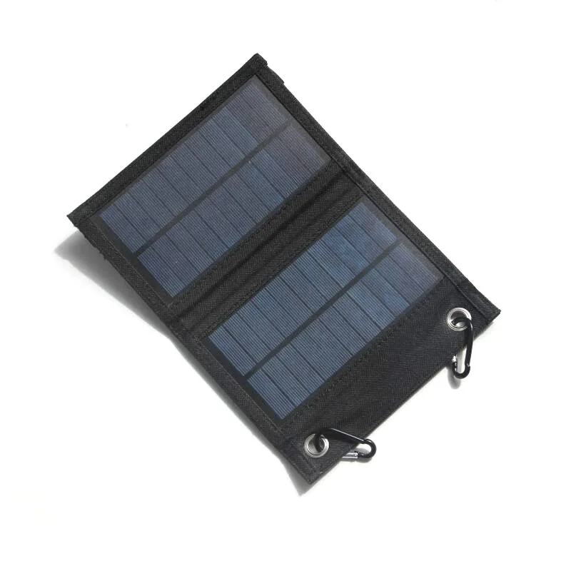 

4W 5V 2 Folding Solar Panel USB Battery Portable Solar Charger Waterproof Solar Battery for Mobile Phone Outdoor