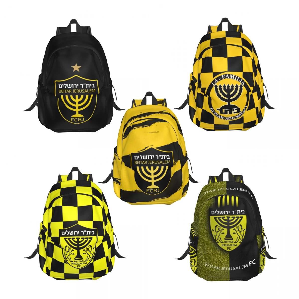 

Israel Beitar Jerusalem FC Shoulder Backpack Casual Sports Backpack School Bag Travel Day Bag
