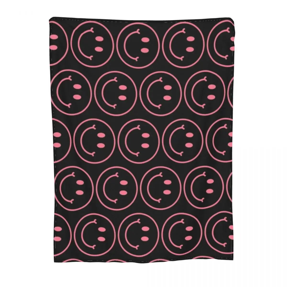 Ультрамягкое Флисовое одеяло черного и персикового цвета