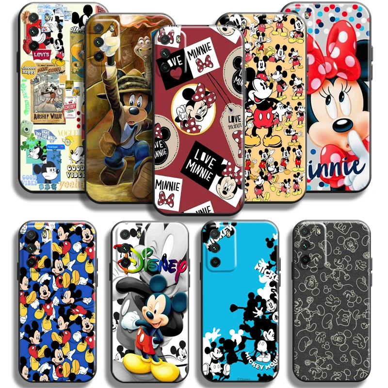 

Disney Mickey Minnie Mouse For Xiaomi Poco X3 PRO X3 NFC X3 GT M3 M3 Pro 5G F3 GT Phone Case Funda Coque Carcasa Liquid Silicon