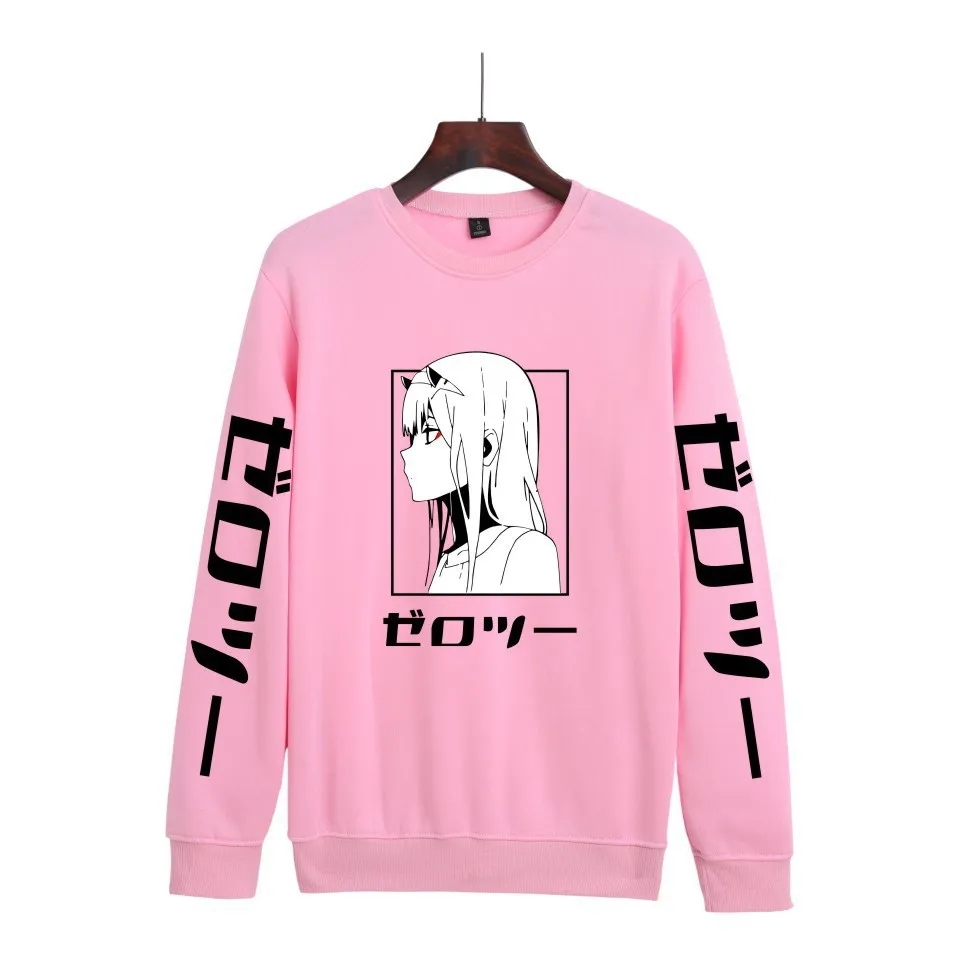 Свитшот унисекс с японским аниме принтом повседневная Милая толстовка круглым
