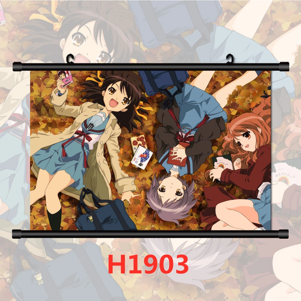 Аниме Картина на холсте меланхоли Харухи сузумия постеры стену художественные