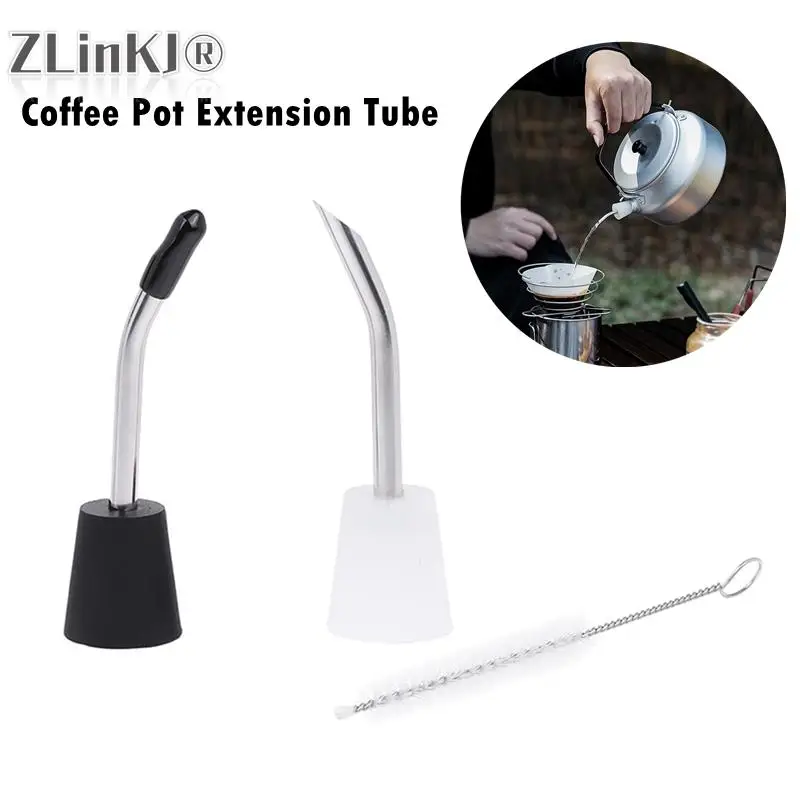 

1 шт. уличный чайник, рот кофейника, удлинительная трубка, ультралегкий чайник из нержавеющей стали, водопроводная труба, конверсионная водя...