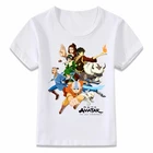 Детская одежда унисекс, футболка, Аватар, Последний Воздушный Бандер, футболка для мальчиков и девочек, искусственная футболка, наряды с принтом