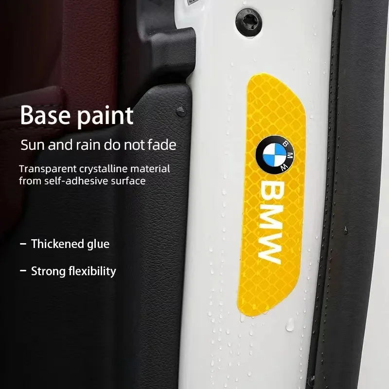 4 шт./набор светоотражающие наклейки для BMW E90 E91 E92 E93 E60 E61 F10 F30 F07 E63 E64 F12 F13 X1 X3 M1 M2 M3 M4