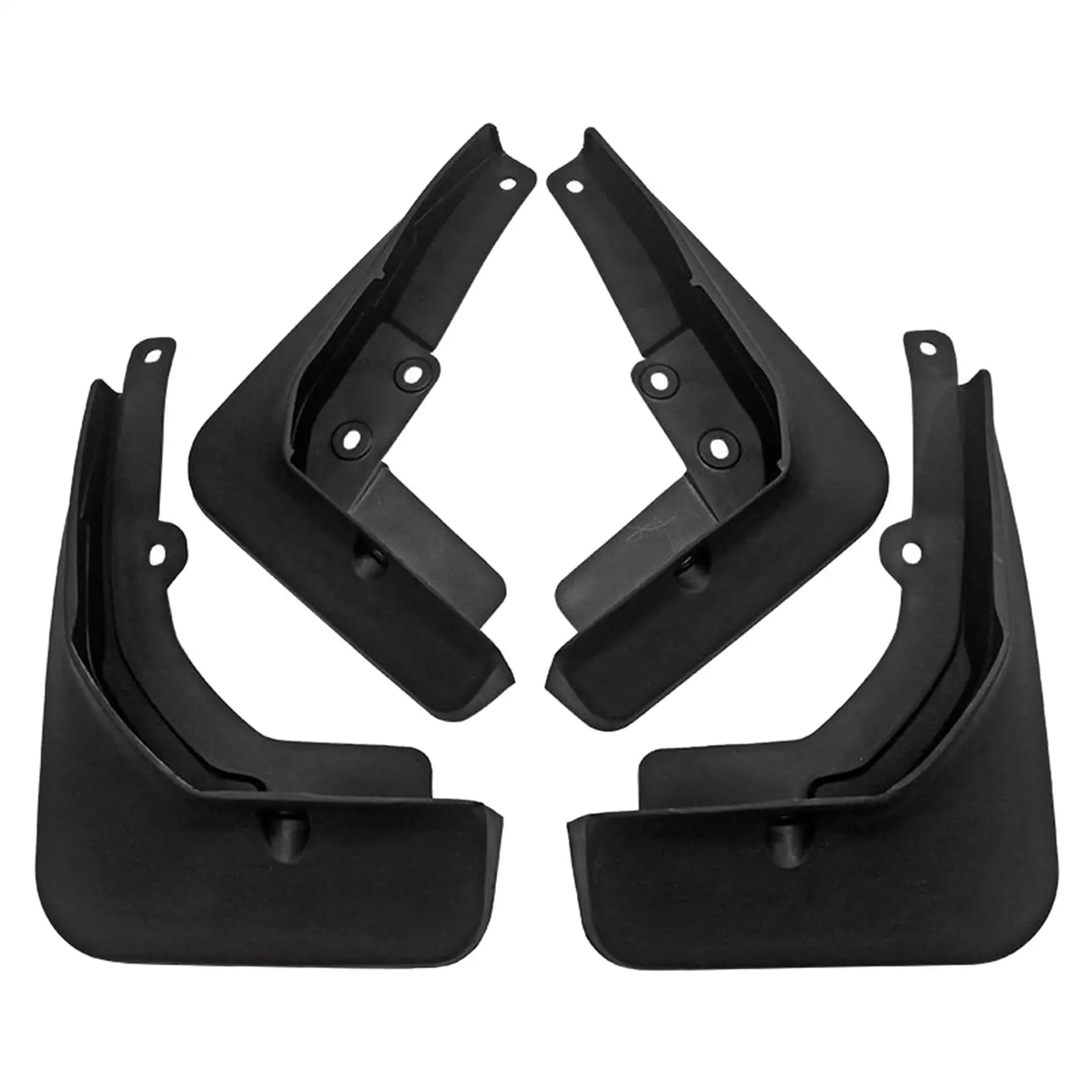 

4x Car Wheel Mud Flaps Front Rear Wheel Mudguard for Byd Qin Plus 21 No Need Drilling Holes