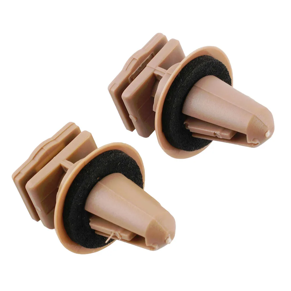 

10* Nylon Clip FOR BMW Sill Plate - Clip With Seal Ring 51477117532 Pack Of 10 Beige NEW Automotive Goods Car Accessories