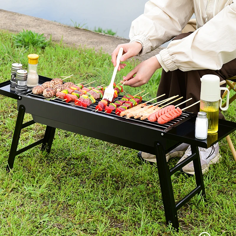 Портативная полка для приправ уличная горелка барбекю кебаб угольная плита