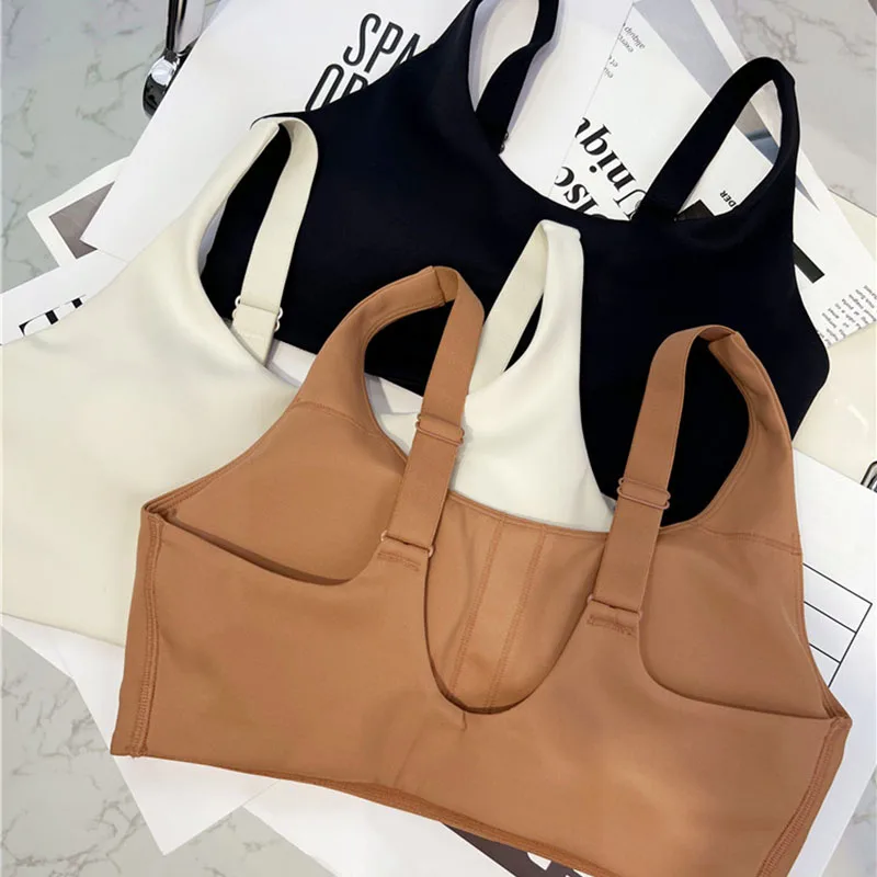 High Quality Cloud Sof Sports Bras Workout Gym Tops Women Naked Feel Exercise Dance Fitness Crop Top with Built In Bra